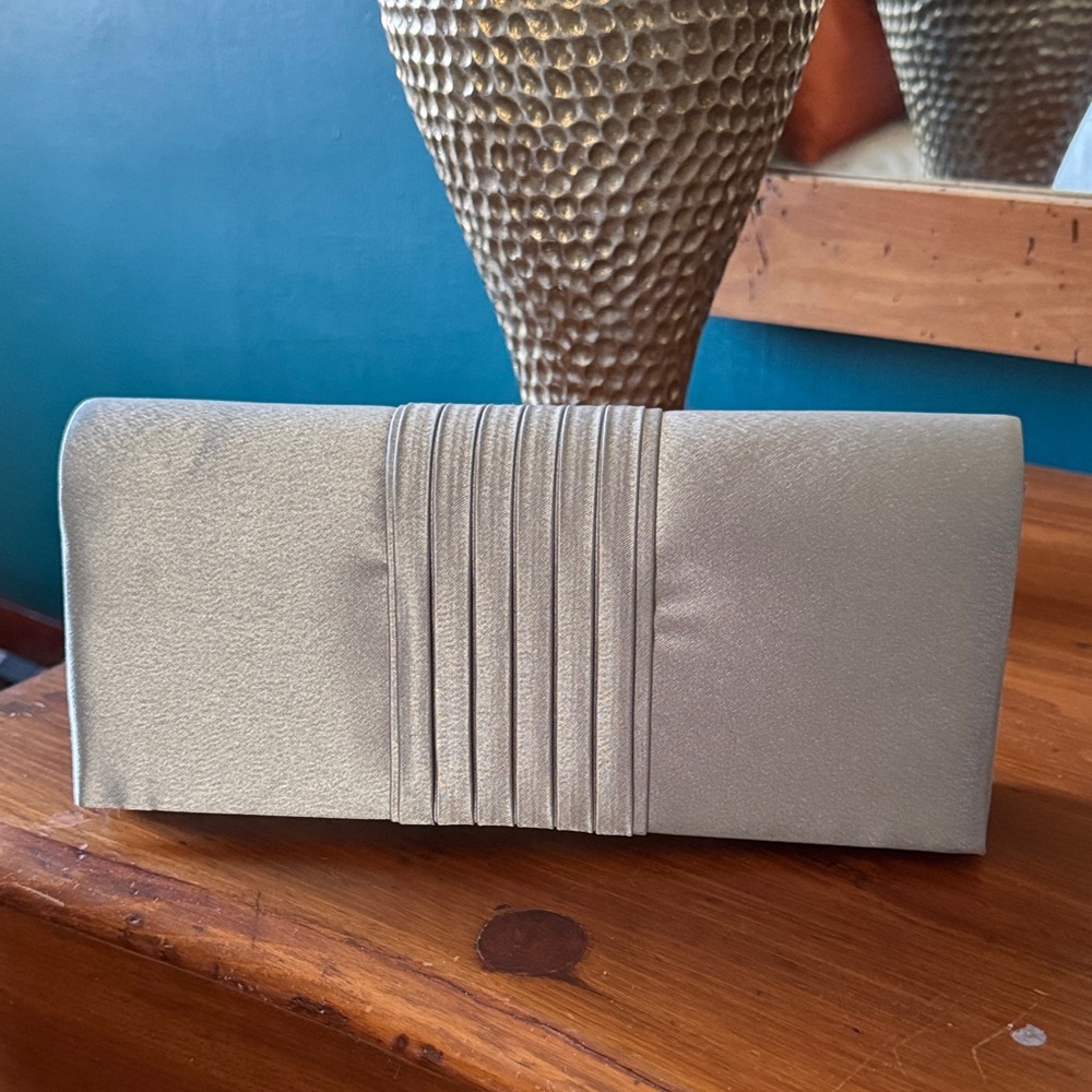 Express Silver Clutch